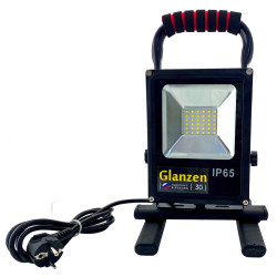 Светодиодный прожектор переносной GLANZEN FAD-0015-30 (30 Вт, 6500К)
